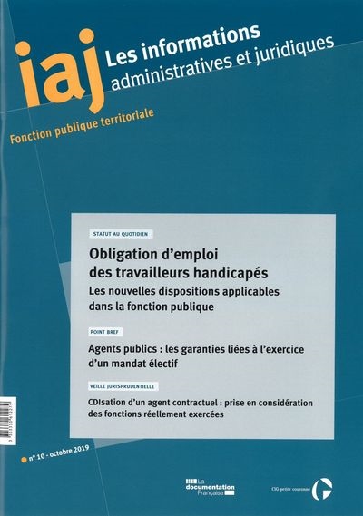 Informations administratives et juridiques, n° 10 (2019)