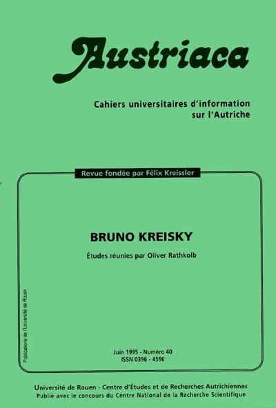 Austriaca, n° 40. Bruno Kreisky