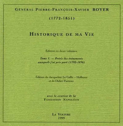 Historique de ma vie