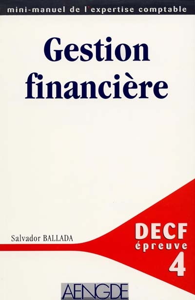 Gestion financière : DECF épreuve n°4