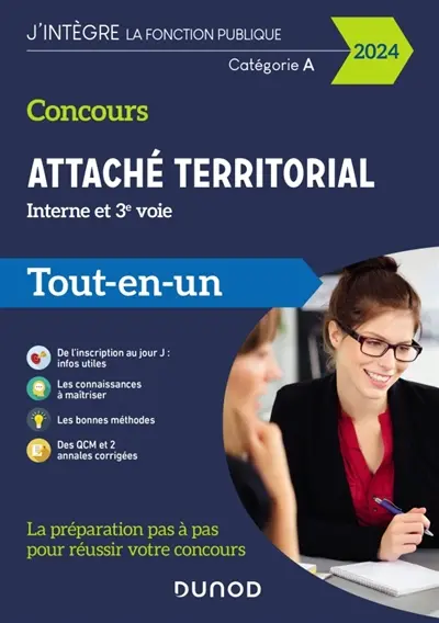 Concours attaché territorial, interne et 3e voie, catégorie A : tout-en-un 2024
