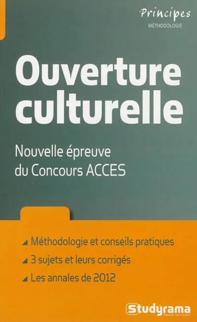 Ouverture culturelle : nouvelle épreuve du concours Accès