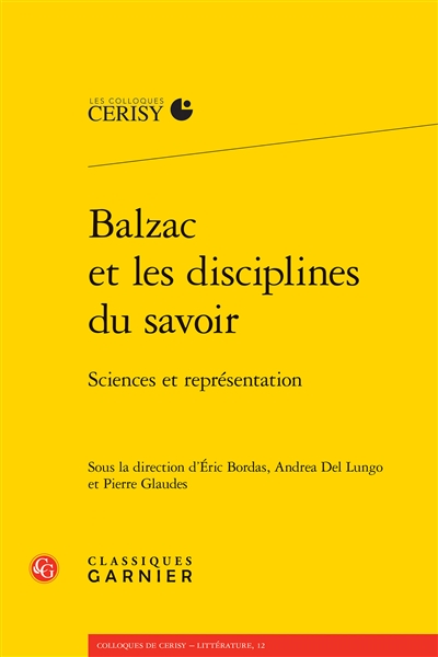 Balzac et les disciplines...