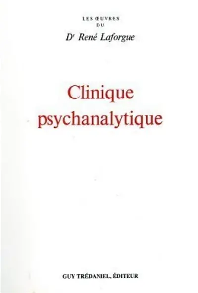 Clinique psychanalytique