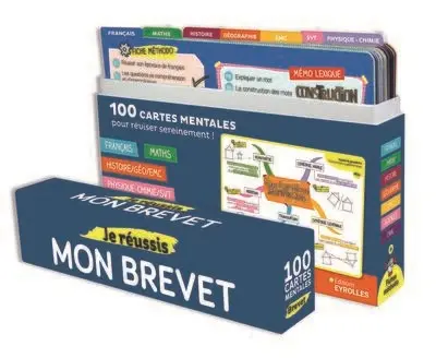 Je réussis mon brevet : 100 cartes mentales pour réviser sereinement !