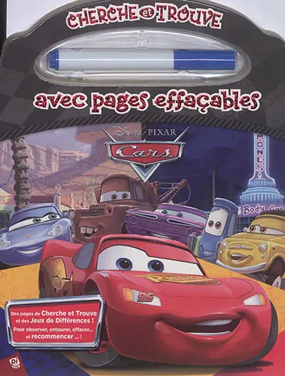 Cars : cherche et trouve avec pages effaçables