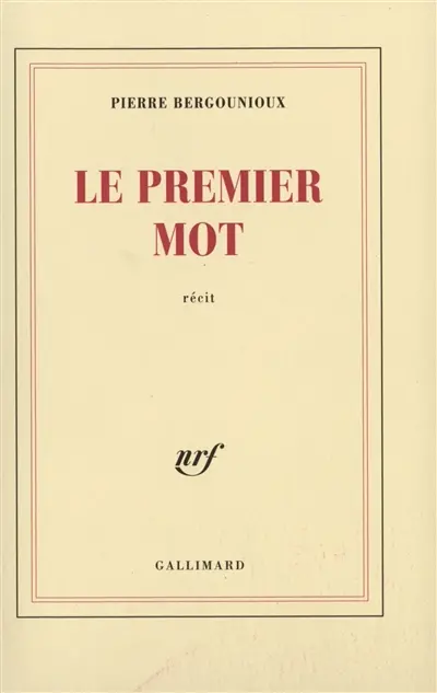 Le premier mot