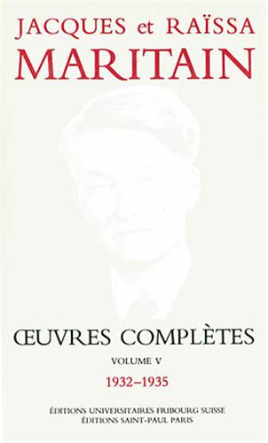 Oeuvres complètes. Vol. 5. 1932-1935