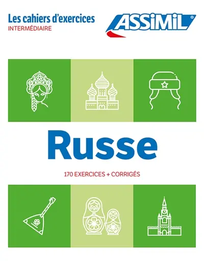 Russe : intermédiaire : 170 exercices + corrigés