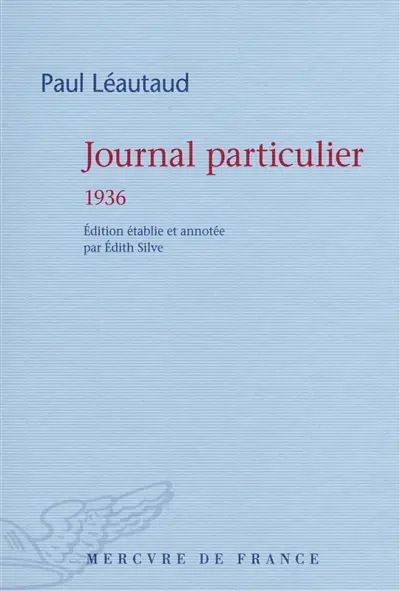 Journal particulier. 1936