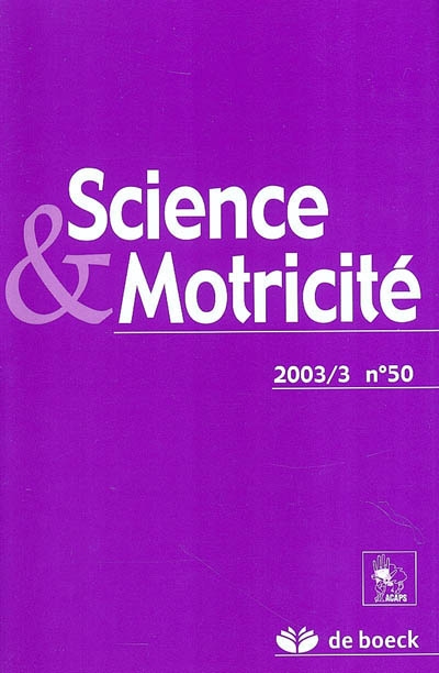 Science & motricité, n° 50