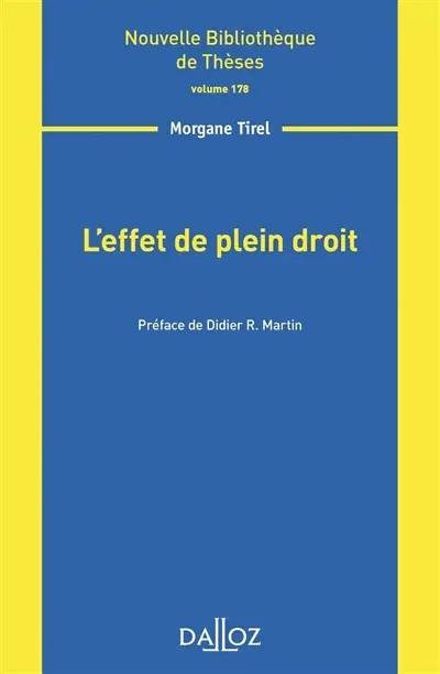 L'effet de plein droit