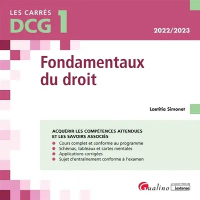 Fondamentaux du droit : DCG 1 : 2022-2023