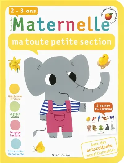 Découvertes maternelle, ma toute petite section, 2-3 ans