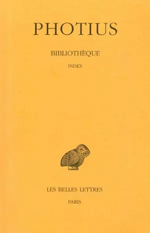 Bibliothèque. Vol. 9. Index