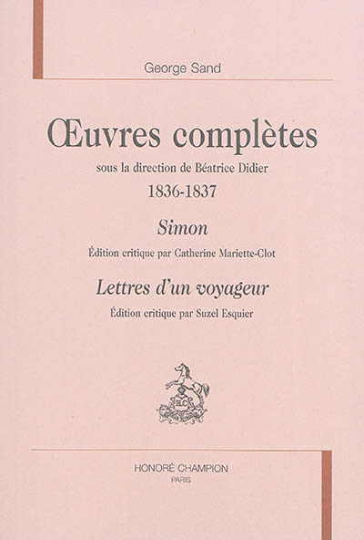 Oeuvres complètes. 1836-1837