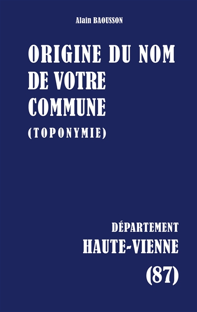 Origine du nom de votre...