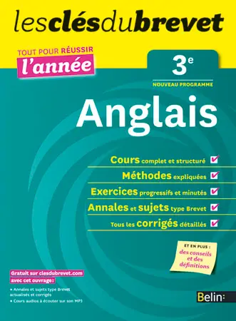 Anglais 3e : nouveau programme