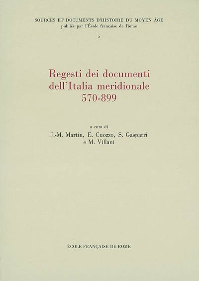 Regesti dei documenti dell'Italia meridionale, 570-589