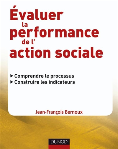 Evaluer la performance de l'action sociale : comprendre le processus, construire les indicateurs