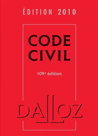 Code civil : édition 2010
