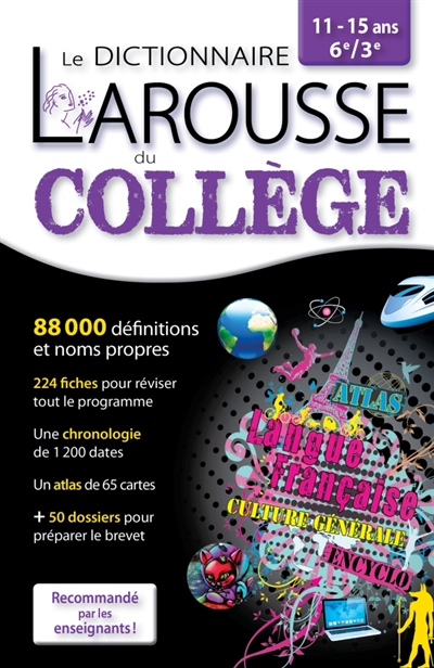 Dictionnaire du collège, 11-15 ans, 6e-3e