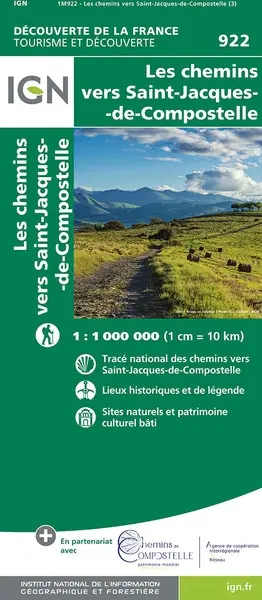 Les chemins vers Saint-Jacques de Compostelle