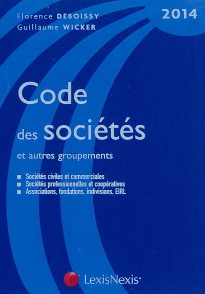 Code des sociétés et autres groupements 2014