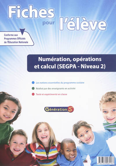 Evolu fiches. Numération, opérations et calcul (SEGPA niveau 2)