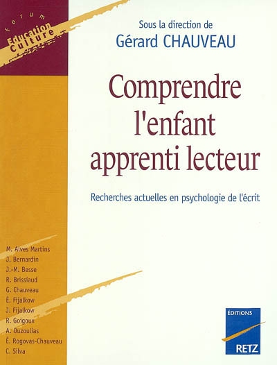 Comprendre l'enfant apprenti lecteur