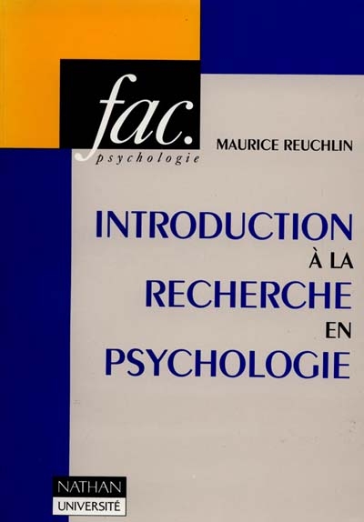 Introduction à la recherche en psychologie