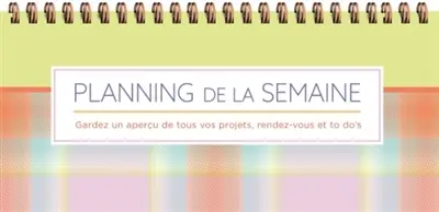 Planning de la semaine : tartan jaune