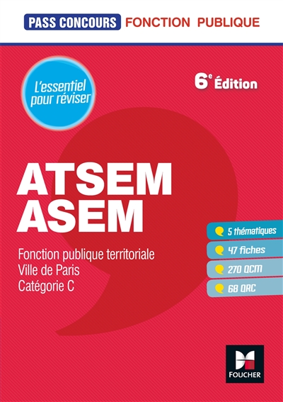 ATSEM-ASEM : fonction publique territoriale, Ville de Paris : catégorie C