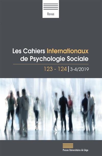Cahiers internationaux de psychologie sociale, n° 123-124