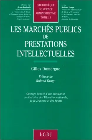 Les Marchés publics de prestations intellectuelles