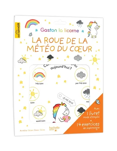 La roue de la météo du coeur : Gaston la licorne