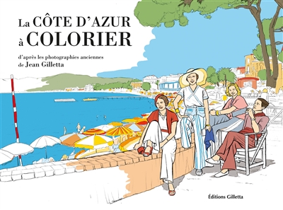 couverture du livre La Côte d'Azur à colorier