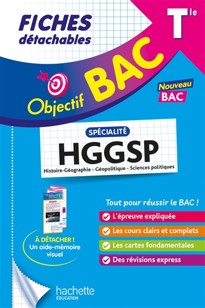 Spécialité HGGSP, histoire-géographie, géopolitique, sciences politiques terminale : fiches détachables