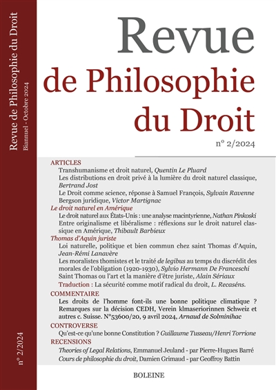 Revue de philosophie du...
