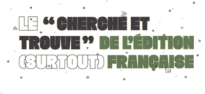 Le cherche et trouve de l'édition (surtout) française