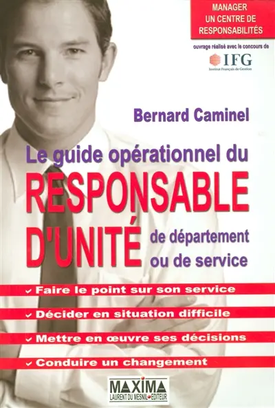 Le guide opérationnel du responsable d'unité, de département ou de service