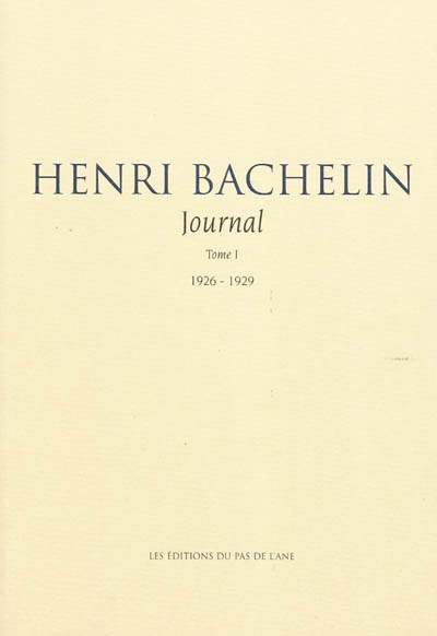 Journal. Vol. 1. 1926-1929