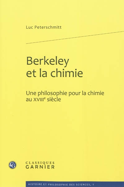 Berkeley et la chimie : une philosophie pour la chimie au XVIIIe siècle