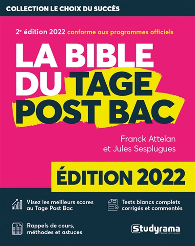 La bible du Tage post-bac : 2022
