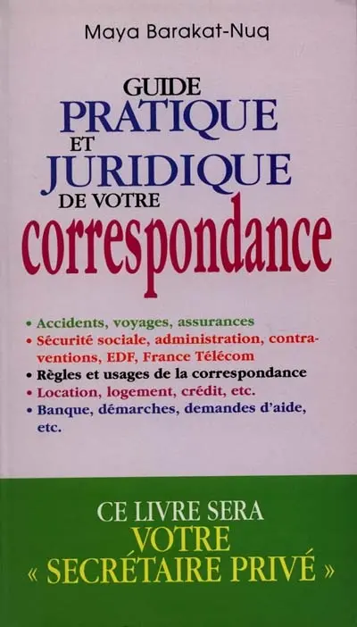 Guide pratique et juridique de la correspondance