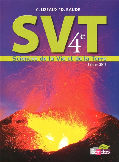 SVT sciences de la vie et de la Terre 4e : grand format
