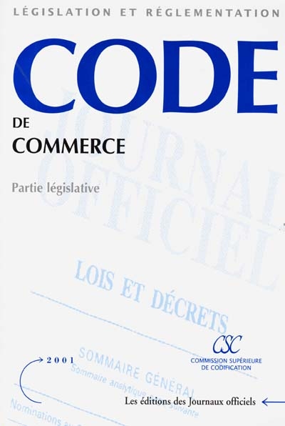 Code de commerce : partie législative