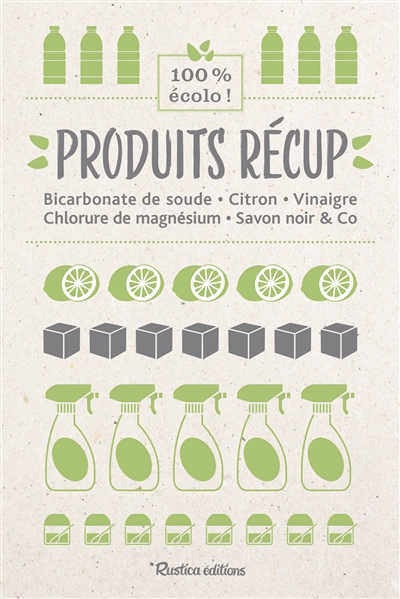 Produits récup' : bicarbonate de soude, citron, vinaigre, chlorure de magnésium, savon noir & Co : 100 % écolo !