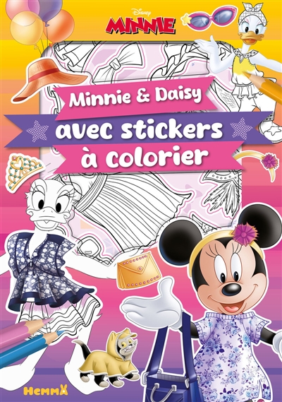 Disney Minnie : Minnie et Daisy avec stickers à colorier