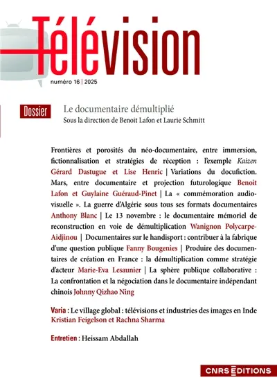 Télévision, n° 16. Le documentaire démultiplié